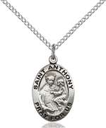 3981SS/18SS <br/>Sterling Silver St. Anthony of Padua Pendant