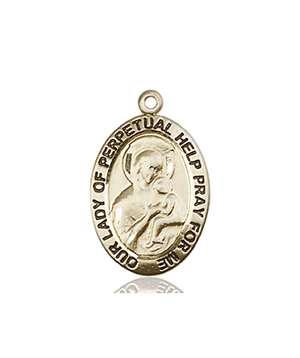 3982KT <br/>14kt Gold O/L of Perpetual Help Medal