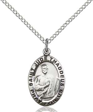 3983SS/18SS <br/>Sterling Silver St. Jude Pendant