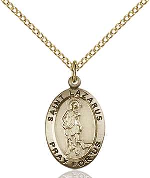 3990GF/18GF <br/>Gold Filled St. Lazarus Pendant