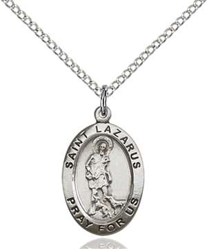 3990SS/18SS <br/>Sterling Silver St. Lazarus Pendant