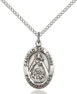 3991SS/18SS <br/>Sterling Silver Caridad Del Cobre Pendant