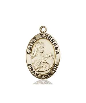 3992KT <br/>14kt Gold St. Theresa Medal