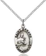 3994SS/18SS <br/>Sterling Silver St. Gerard Majella Pendant