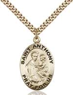 4021GF/24G <br/>Gold Filled St. Anthony of Padua Pendant