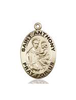 4021KT <br/>14kt Gold St. Anthony of Padua Medal