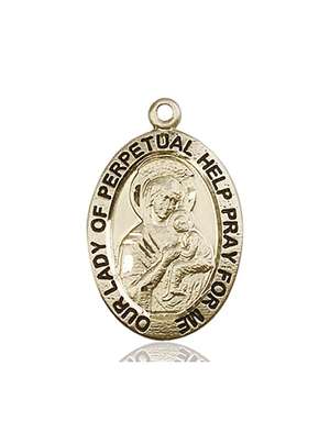 4022KT <br/>14kt Gold O/L of Perpetual Help Medal