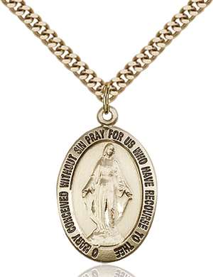 4025GF/24G <br/>Gold Filled Miraculous Pendant