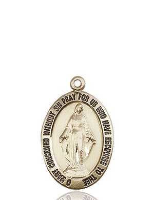 4025KT <br/>14kt Gold Miraculous Medal