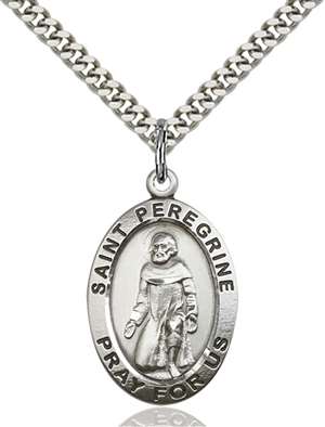 4026SS/24S <br/>Sterling Silver Peregrine Pendant