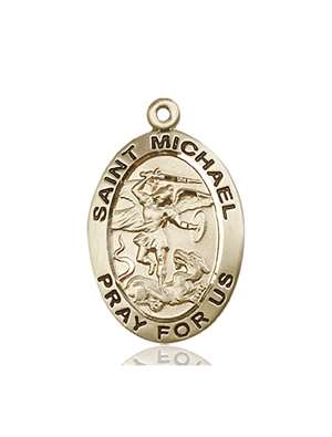 4027KT <br/>14kt Gold St. Michael the Archangel Medal