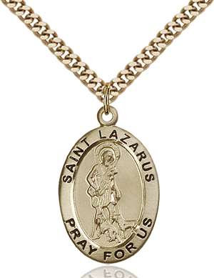 4030GF/24G <br/>Gold Filled St. Lazarus Pendant