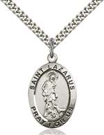 4030SS/24S <br/>Sterling Silver St. Lazarus Pendant