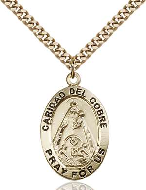 4031GF/24G <br/>Gold Filled Caridad Del Cobre Pendant