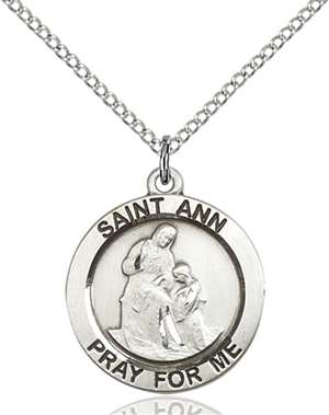 4050SS/18SS <br/>Sterling Silver St. Ann Pendant