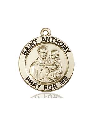 4052KT <br/>14kt Gold St. Anthony of Padua Medal