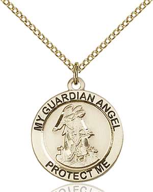 4053GF/18GF <br/>Gold Filled Guardian Angel Pendant