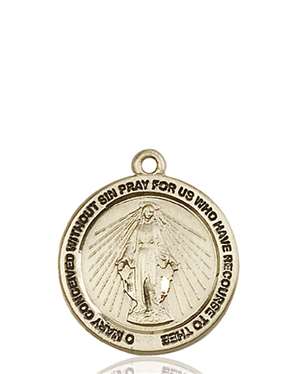 4056KT <br/>14kt Gold Miraculous Medal