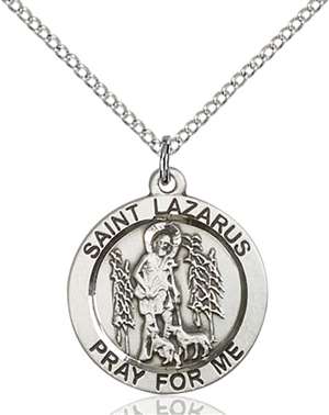 4059SS/18SS <br/>Sterling Silver St. Lazarus Pendant