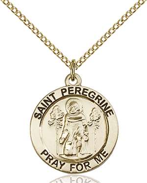 4060GF/18GF <br/>Gold Filled St. Peregrine Pendant