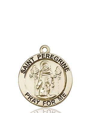 4060KT <br/>14kt Gold St. Peregrine Medal