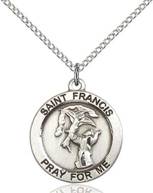 4061SS/18SS <br/>Sterling Silver St. Francis Pendant