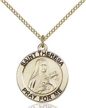 4064GF/18GF <br/>Gold Filled St. Theresa Pendant