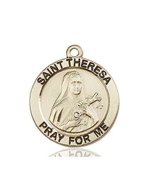 4064KT <br/>14kt Gold St. Theresa Medal