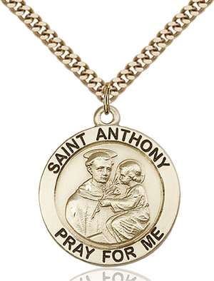 4076GF/24G <br/>Gold Filled St. Anthony Pendant
