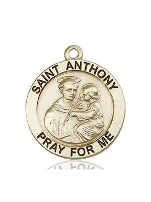 4076KT <br/>14kt Gold St. Anthony Medal