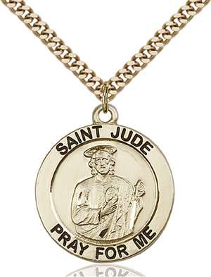 4078GF/24G <br/>Gold Filled St. Jude Pendant