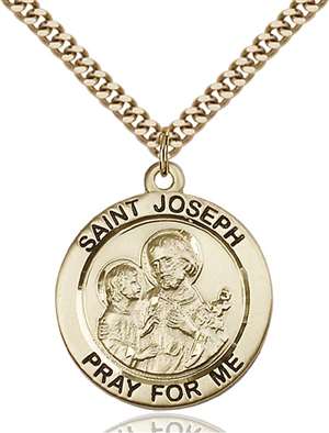 4079GF/24G <br/>Gold Filled St. Joseph Pendant