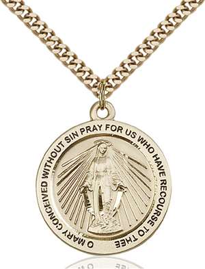 4080GF/24G <br/>Gold Filled Miraculous Pendant