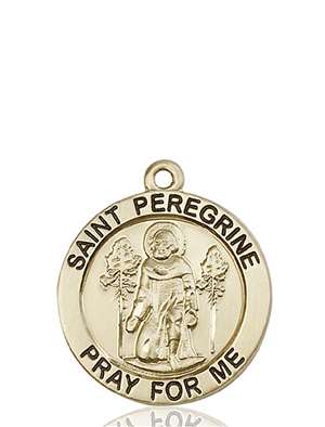 4081KT <br/>14kt Gold St. Peregrine Medal