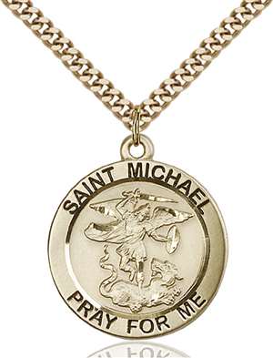 4082GF/24G <br/>Gold Filled St. Michael the Archangel Pendant