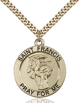 4084GF/24G <br/>Gold Filled St. Francis Pendant