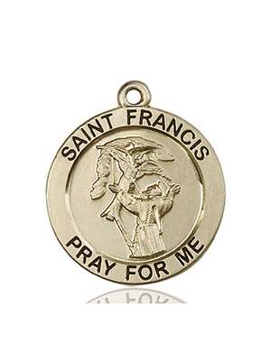 4084KT <br/>14kt Gold St. Francis Medal