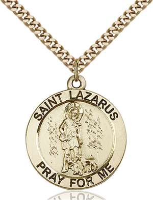 4085GF/24G <br/>Gold Filled St. Lazarus Pendant