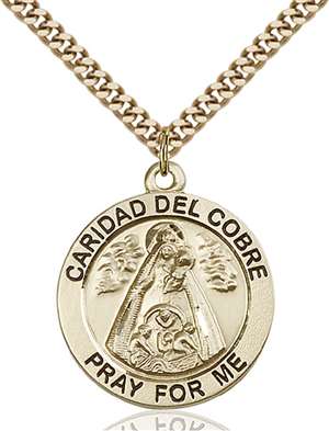 4086GF/24G <br/>Gold Filled Caridad Del Cobre Pendant