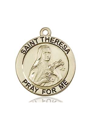 4087KT <br/>14kt Gold St. Theresa Medal