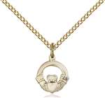 4113GF/18GF <br/>Gold Filled Claddagh Pendant