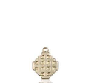 4118KT <br/>14kt Gold Jerusalem Cross Medal