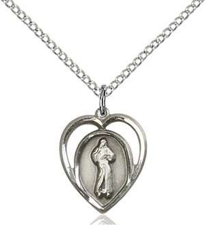 4119SS/18SS <br/>Sterling Silver Divine Mercy Pendant