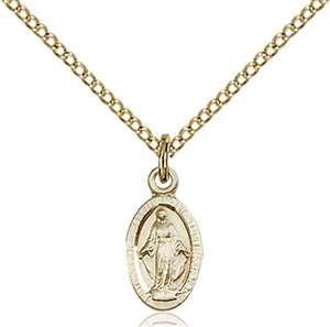 4121MGF/18GF <br/>Gold Filled Miraculous Pendant