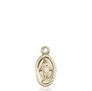 4121MKT <br/>14kt Gold Miraculous Medal