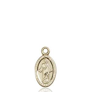 4121SKT <br/>14kt Gold Scapular Medal