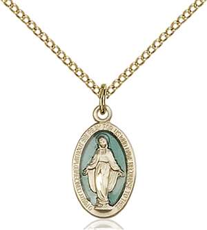 4122EMGF/18GF <br/>Gold Filled Miraculous Pendant