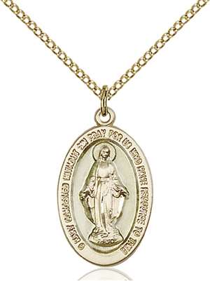 4123EMGF/18GF <br/>Gold Filled Miraculous Pendant
