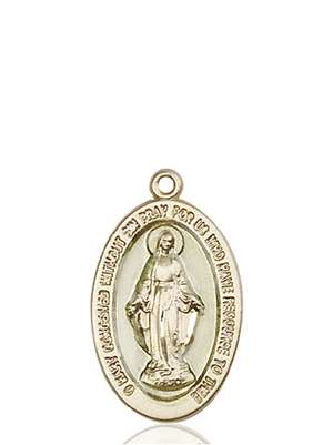 4123EMKT <br/>14kt Gold Miraculous Medal
