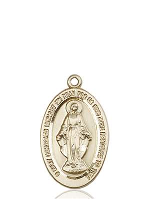 4123MKT <br/>14kt Gold Miraculous Medal
